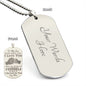 Son - I Believe in You - Love Mom - Engraved Dog Tag Necklace