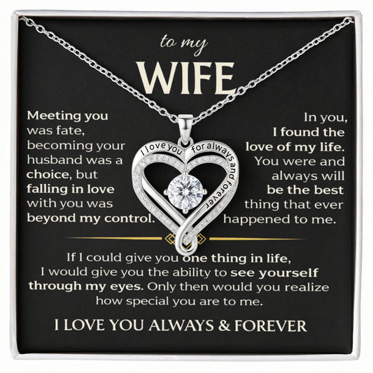 To My Wife - Love You Always Necklace