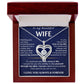 To Beautiful Wife - Love You Always Heart Necklace