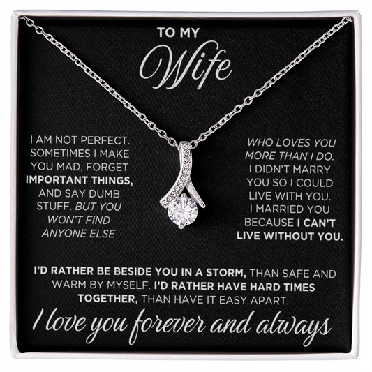 To My Wife - Alluring Beauty Necklace - INCLUDES FREE SHIPPING