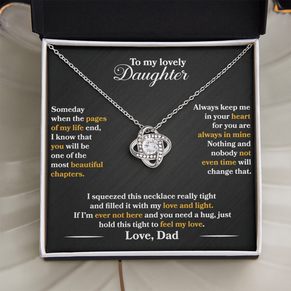 To My Lovely Daughter - Always Keep Me In Your Heart - Love Dad - INCLUDES FREE SHIPPING