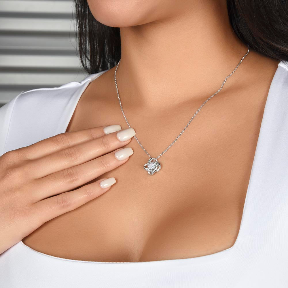 To My Gorgeous Wife - If I Had To Choose - Love Knot Necklace - INCLUDES FREE SHIPPING