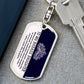 My Badass Daughter - Dog Tag KeyChain