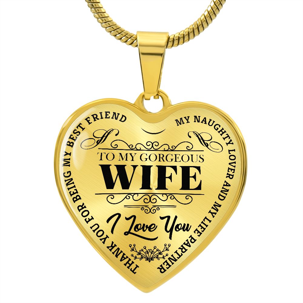 To My Gorgeous Wife - Black Text