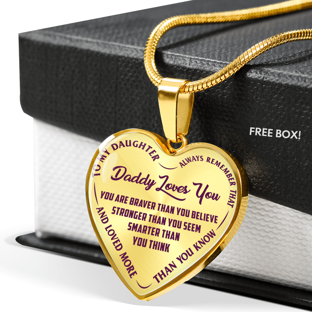 Daddy Loves You - Purple Text