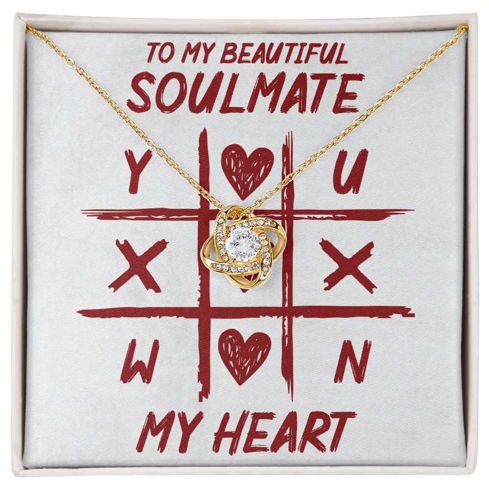 To My Beautiful Soulmate - Love Knot Necklace